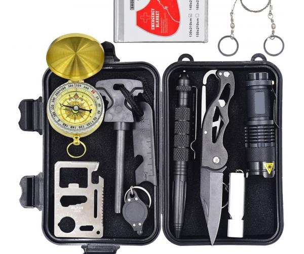 10 in 1 Emergency Survival Gear Kit