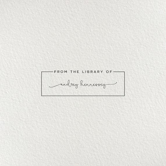Custom Personal Library Book Stamp