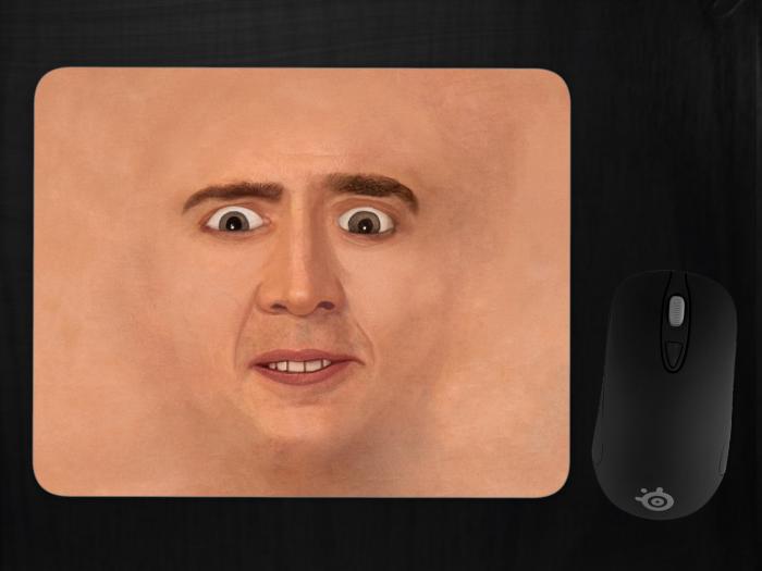 Nicolas Cage Face Mousepad