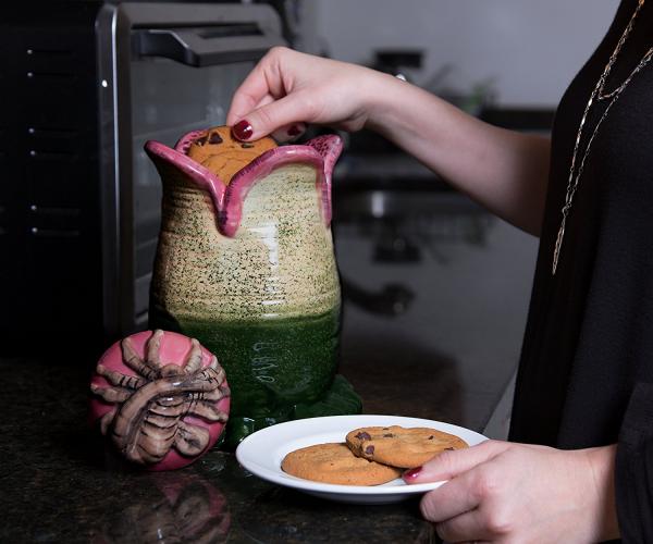 Alien Egg Ceramic Cookie Jar