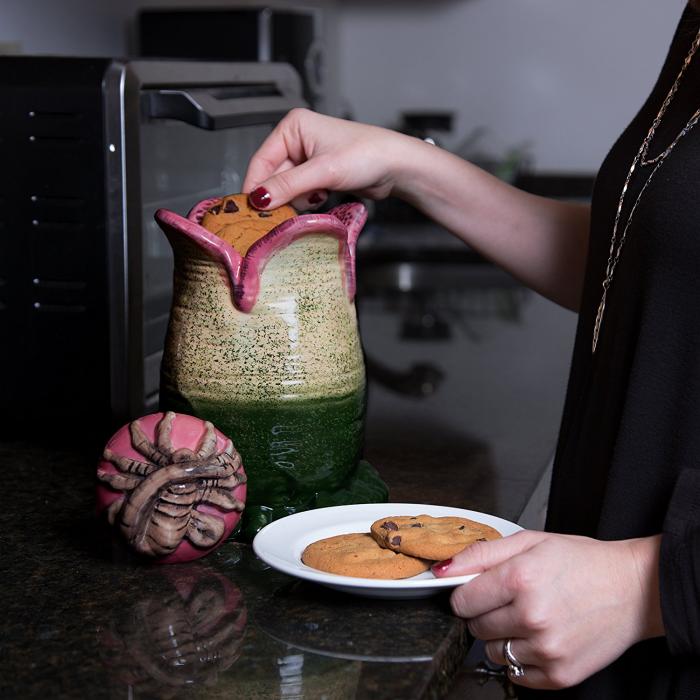 Alien Egg Ceramic Cookie Jar