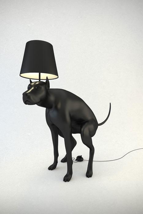 Dog Pooping Lamp