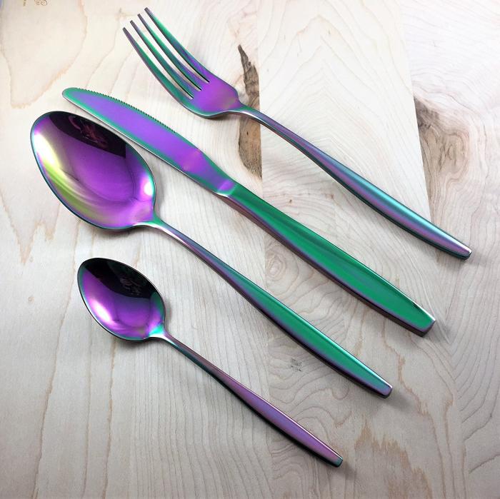 Rainbow Iridescent Flatware Set