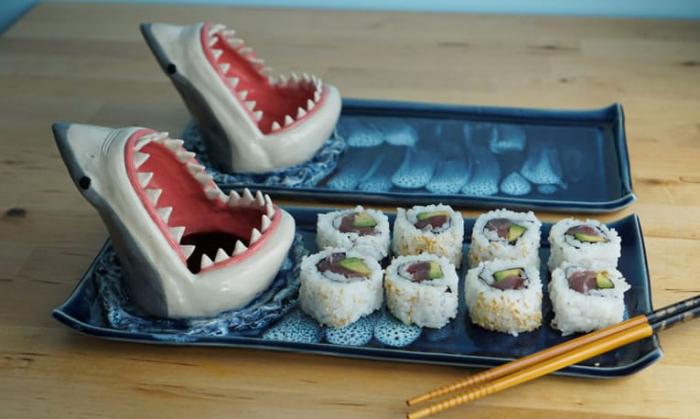 Shark Sushi Serving Platter