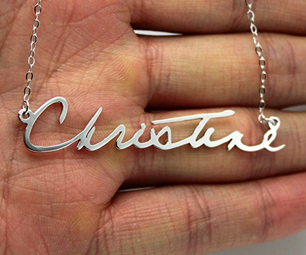 Handmade Custom Signature Necklace