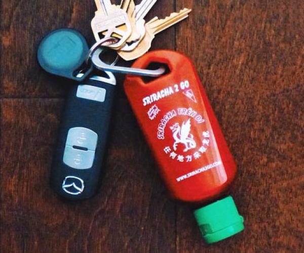 Sriracha Keychain
