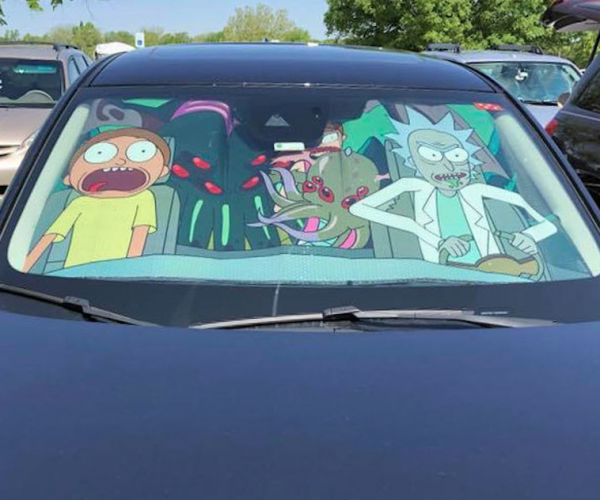 Rick & Morty Car Shade