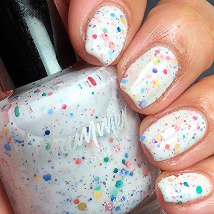 Rainbow Splatter Nail Polish