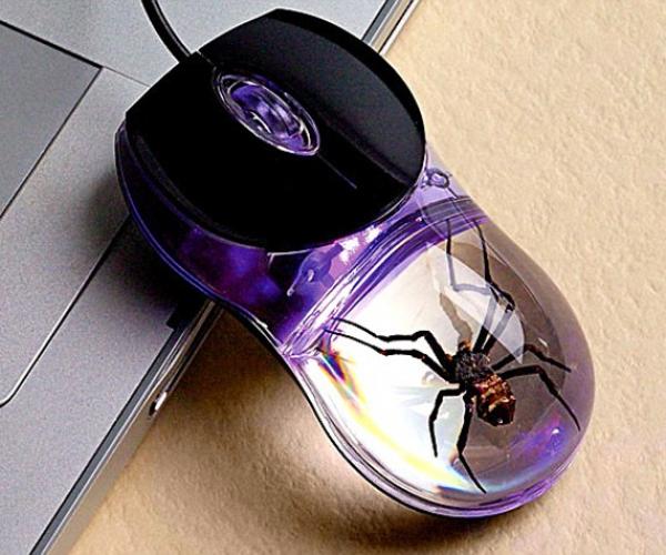 Real Spider Computer Mouse