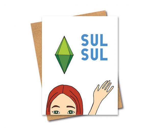 The Sims Sul Sul Card
