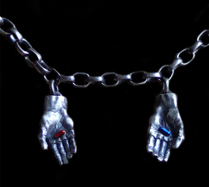 The Matrix Red Pill Blue Pill Necklace