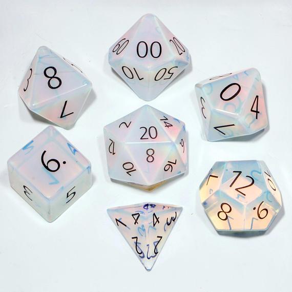 Opalite Dungeons & Dragons Dice Set