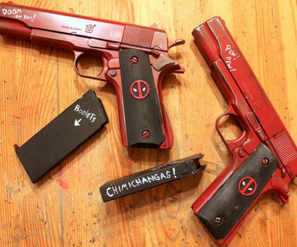 Deadpool .45 Cal Pistol Gun Replica