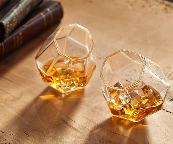 Diamond Whiskey Glasses