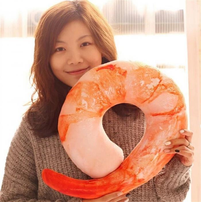 Jumbo Shrimp Neck Pillow