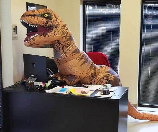 Inflatable T-Rex Costume