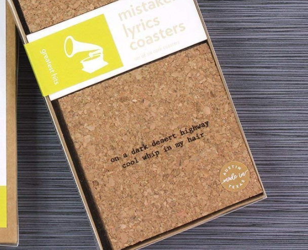 Mistaken Lyrics Coasters