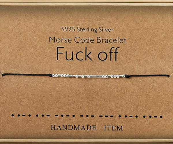 F*** Off Morse Code Bracelet