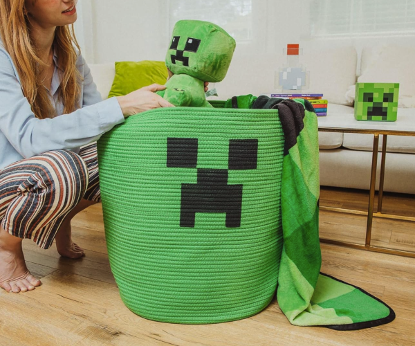 Minecraft Creeper Laundry Basket