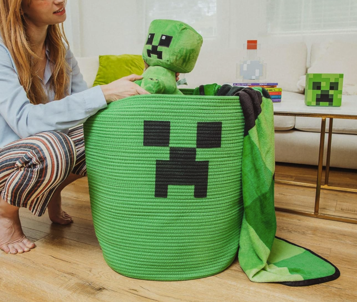 Minecraft Creeper Laundry Basket