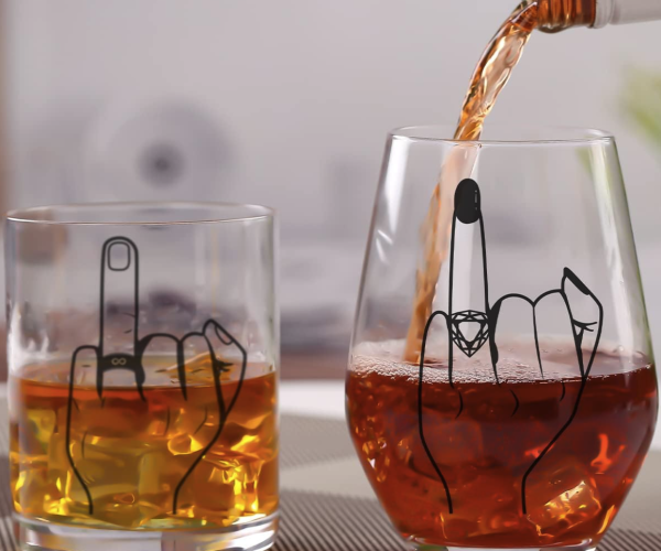 Ring Finger Couples Glasses